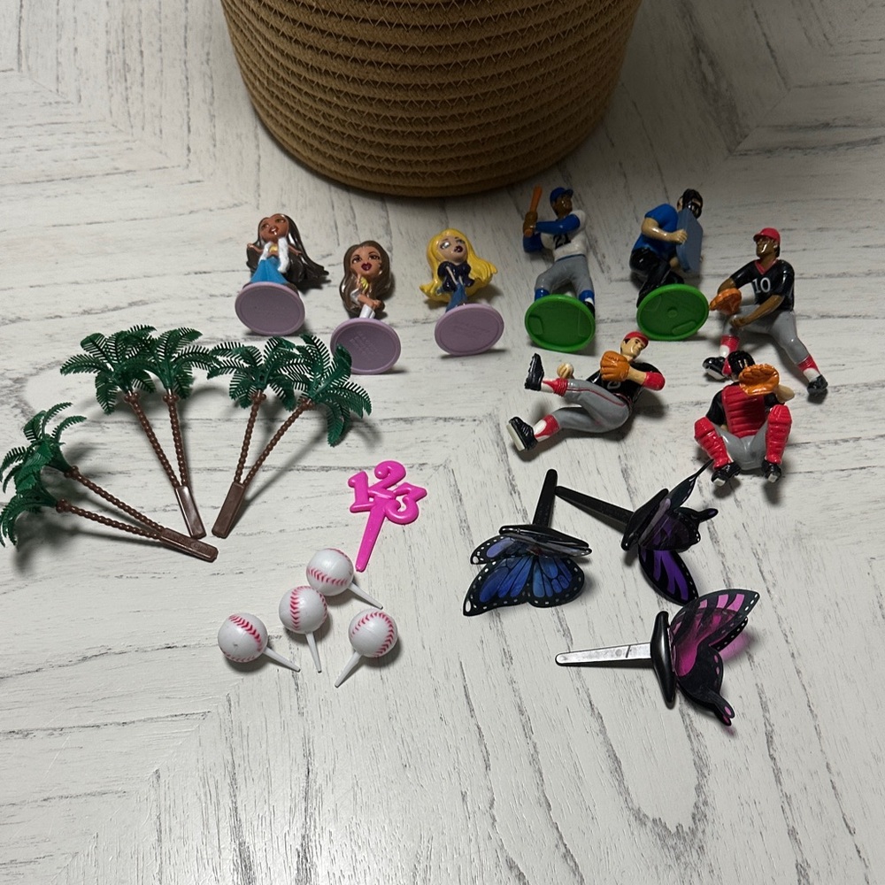 Assorted Sports and Nature Cake Toppers